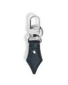 Porte-clés Montblanc Sartorial en forme de stylo, en cuir tweed bleu