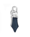 Montblanc Sartorial Pen-Shaped Keychain in Blue Tweed Leather