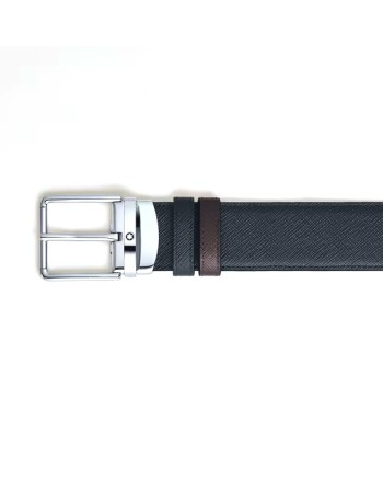 Montblanc Sartorial Leather Belt in Black/Brown with Everyday Buckle 35 mm