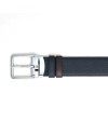 Ceinture Montblanc Sartorial en cuir noir/marron avec boucle Everyday 35 mm