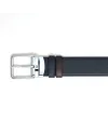 Cintura Montblanc Sartorial in Pelle Nera/Marrone con Fibbia Everyday 35 mm