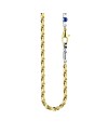 Collana da Uomo Zancan Insignia in Oro Bianco con Zaffiro Blu