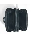 Montblanc Sartorial Blue Tweed Leather Shoulder Bag