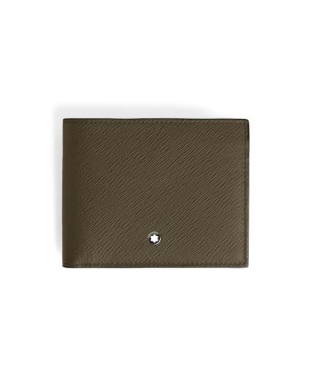 Portafoglio Montblanc Sartorial a 6 Scomparti in Pelle Kaki
