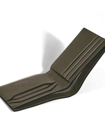 Portefeuille Montblanc Sartorial à 6 compartiments en cuir kaki