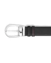 Montblanc Reversible Leather Belt Ebony/Black with Horseshoe Buckle 35 mm