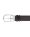 Montblanc Reversible Leather Belt Ebony/Black with Horseshoe Buckle 35 mm