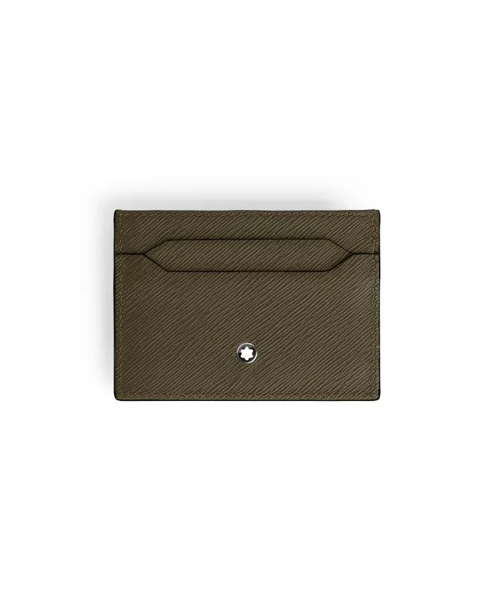 Porte-cartes Montblanc Sartorial 5 tasses en cuir kaki