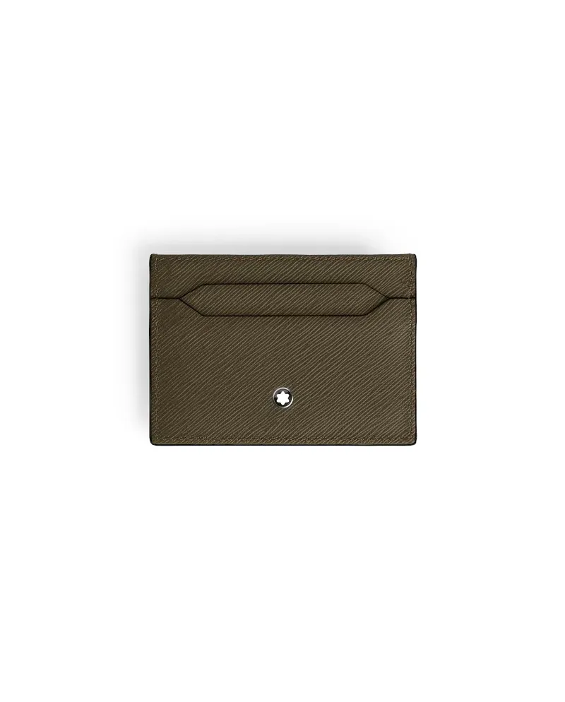 Porte-cartes Montblanc Sartorial 5 tasses en cuir kaki
