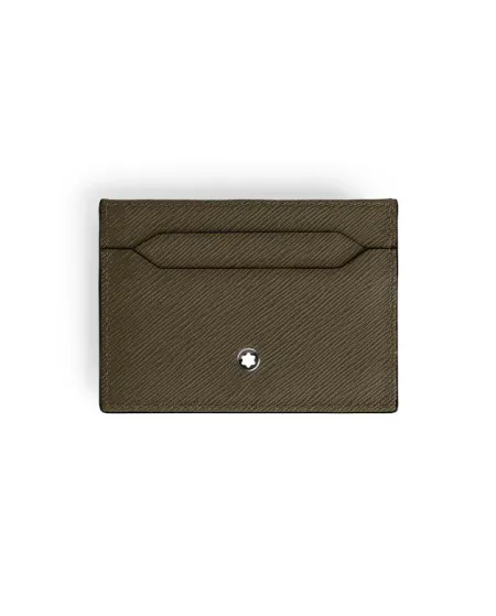 Porte-cartes Montblanc Sartorial 5 tasses en cuir kaki