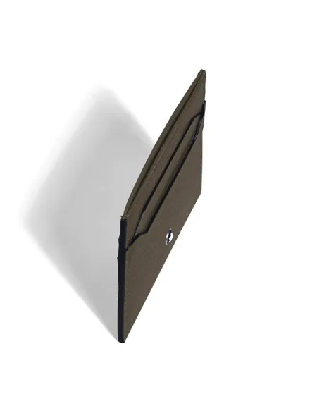 Porte-cartes Montblanc Sartorial 5 tasses en cuir kaki