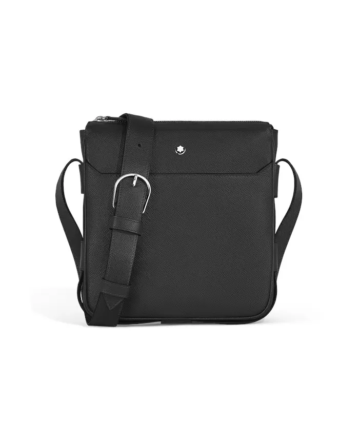 Sac messager Montblanc Sartorial en cuir noir