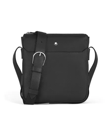 Borsa Messenger Montblanc Sartorial in Pelle Nera