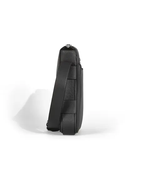 Borsa Messenger Montblanc Sartorial in Pelle Nera