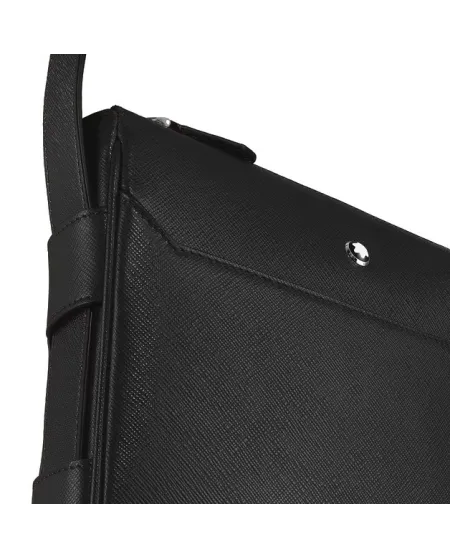 Montblanc Sartorial Messenger Bag in Black Leather