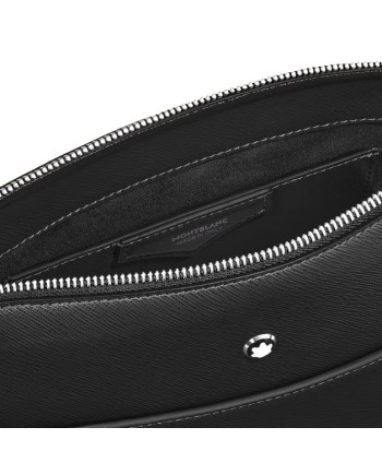 Sac messager Montblanc Sartorial en cuir noir