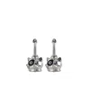 Chantecler Capri Campanella Gatto earrings in silver, enamel and blue sapphires