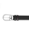 Montblanc Reversible Leather Belt Black/Brown with Horseshoe Buckle 30 mm
