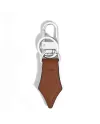 Porte-clés Montblanc Sartorial en forme de plume, en cuir fauve