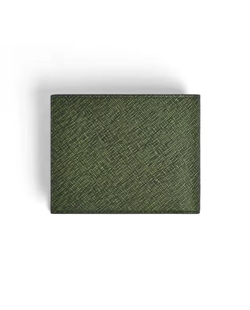 Montblanc Sartorial 6cc Wallet in Green Tweed Leather