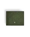 Portefeuille Montblanc Sartorial 6cc en cuir tweed vert