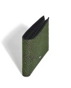 Portefeuille Montblanc Sartorial 6cc en cuir tweed vert