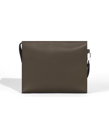 Pochette Montblanc Sartorial en cuir vert kaki
