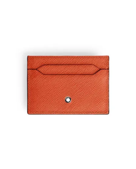 Portacarte Montblanc Sartorial in Pelle Mandarino a 5 Scomparti