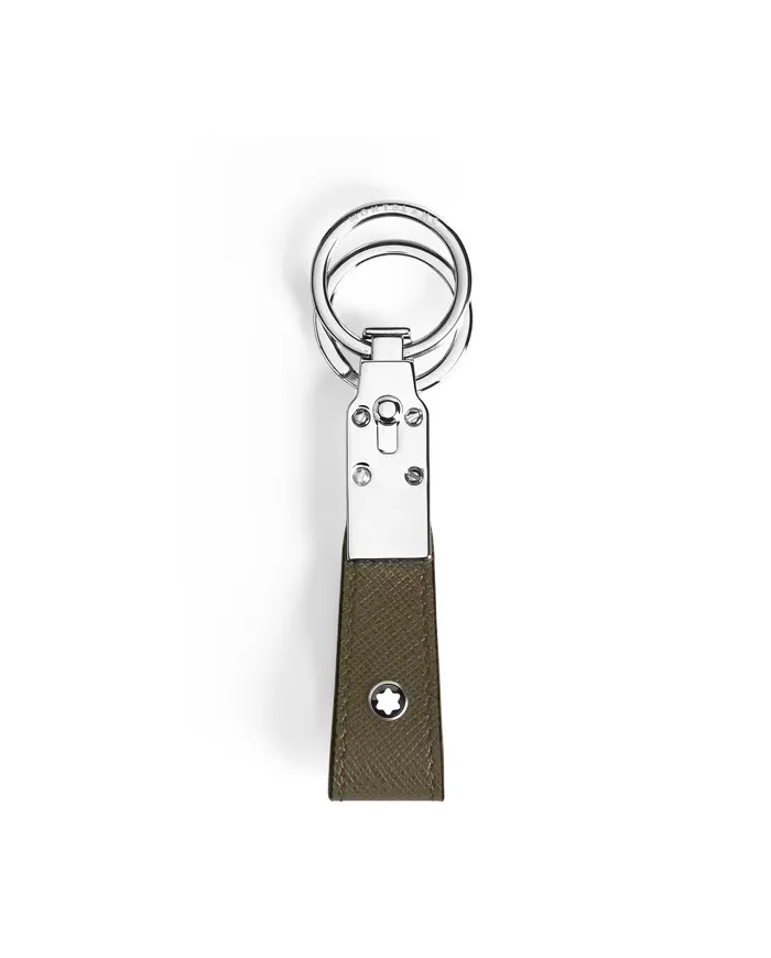 Porte-clés Montblanc Sartorial en cuir vert kaki