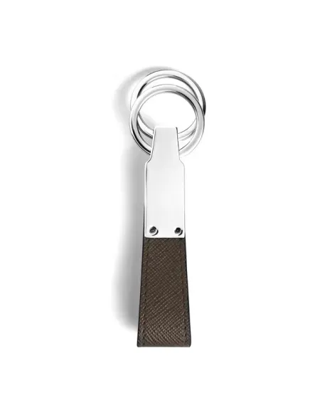 Porte-clés Montblanc Sartorial en cuir vert kaki