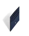 Porte-cartes Montblanc Meisterstück 6 poches en cuir bleu et noir
