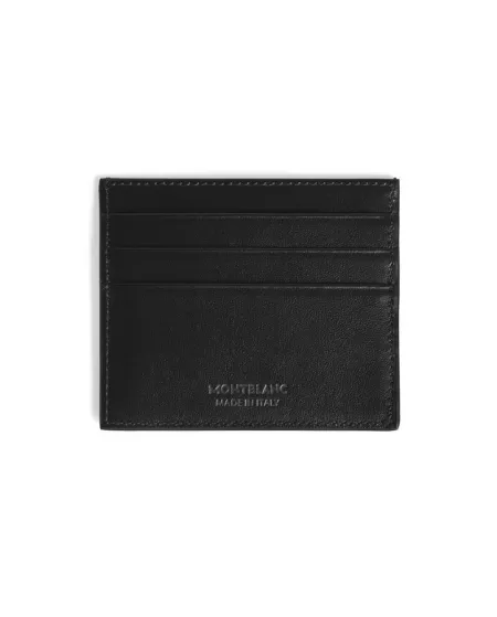 Portacarte Montblanc Meisterstück in Pelle Blu e Nera a 6 Scomparti