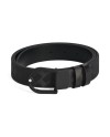 Montblanc Extreme 3.0 Black Horseshoe Leather Belt with Rubberized PVD 30 mm