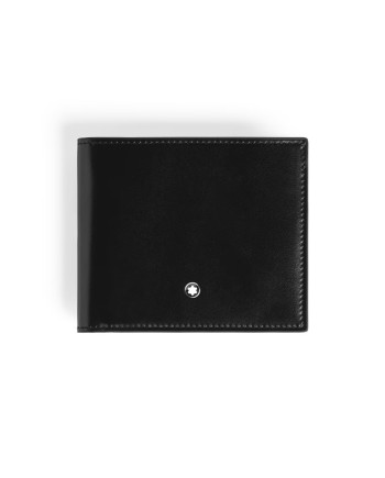 Montblanc Meisterstück 8cc Wallet in Black Leather with Blue Interior