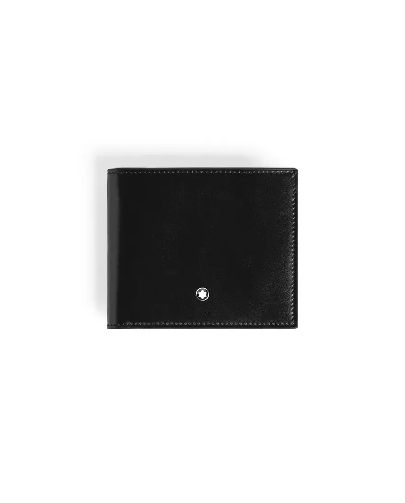 Montblanc Meisterstück 8cc Wallet in Black Leather with Blue Interior Montblanc Meisterstück 8cc Wallet in Black Leather with Blue Interior