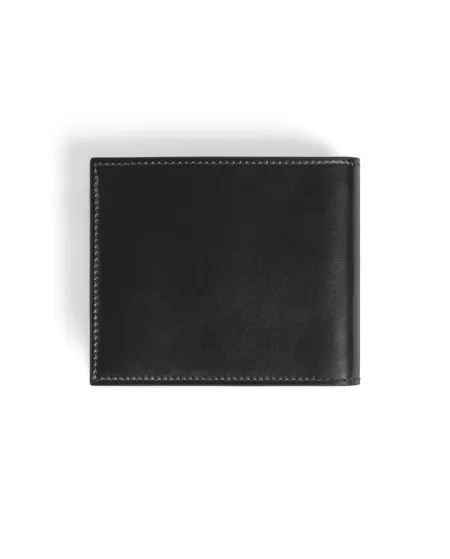 Portafoglio Montblanc Meisterstück a 8 Scomparti in Pelle Nera con Interno Blu