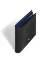 Portafoglio Montblanc Meisterstück a 8 Scomparti in Pelle Nera con Interno Blu