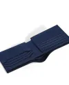 Portafoglio Montblanc Meisterstück a 8 Scomparti in Pelle Nera con Interno Blu