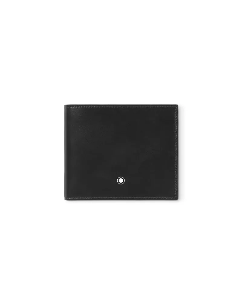 Portafoglio Montblanc Meisterstück a 8 Scomparti in Pelle Nera
