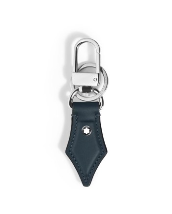 Portachiavi Montblanc a Forma di Pennino in Pelle Velvet Blue