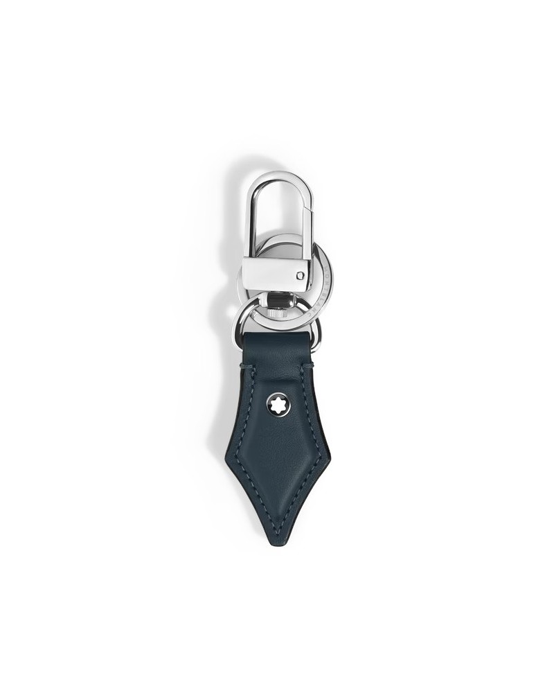Montblanc Pen-Shaped Keychain in Velvet Blue Leather