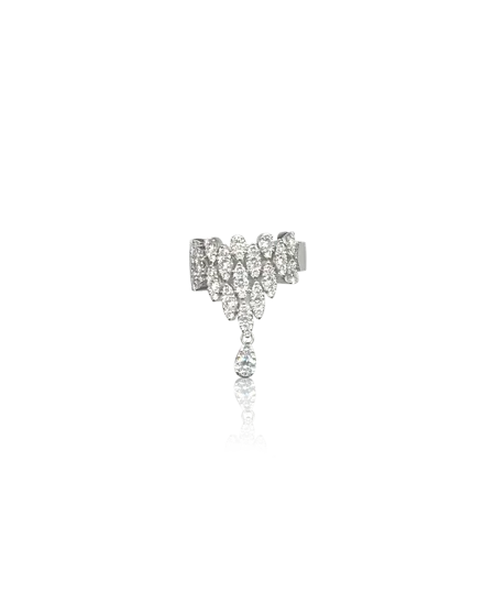 Anello Pasquale Bruni Ghirlanda in oro bianco e diamanti