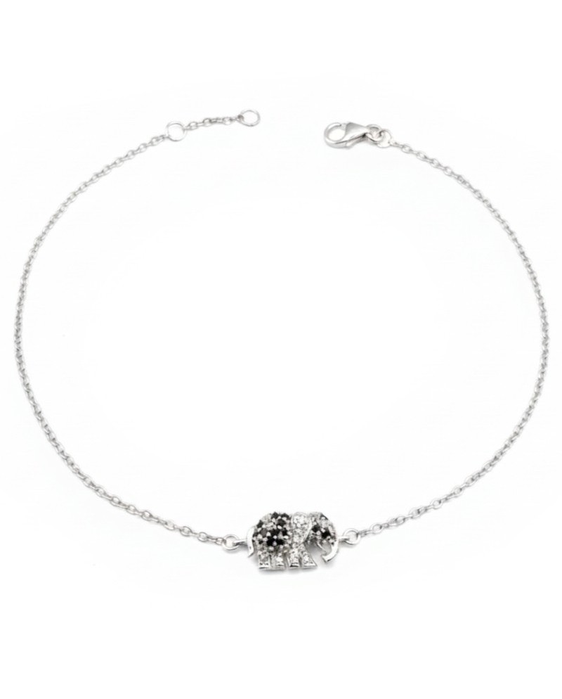 Casella Gioielli White Gold and Turtle Bracelet with Sapphires and Diamonds