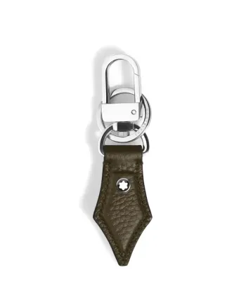Montblanc Pen-Shaped Keychain in Khaki Green Grained Leather