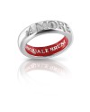 Pasquale Bruni Amore ring in white gold and red enamel