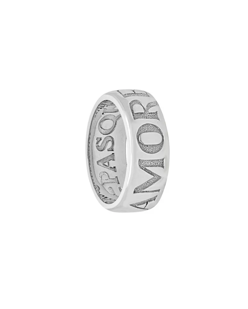 Anello a fascia Pasquale Bruni Amore in oro bianco e diamanti
