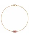 Bracciale Casella Gioielli Panda in Oro Rosa con Rubini e Diamanti