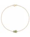 Bracciale Casella Gioielli Panda in Oro Rosa con Smeraldi e Diamanti