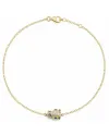 Bracciale Casella Gioielli Panda in Oro Giallo con Diamanti e Zaffiri