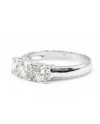 Bague Trilogy Casella Gioielli en or blanc et diamants